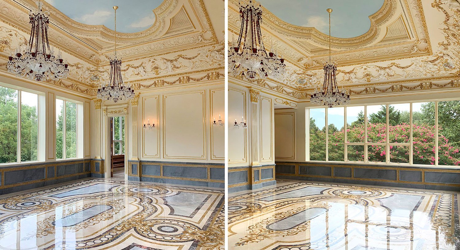 Marble Inlay Suite Floor